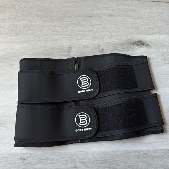 BODY ENVY 2 STRAP WAIST TRAINER BLACK NWT in packaging - Picture 12 of 12